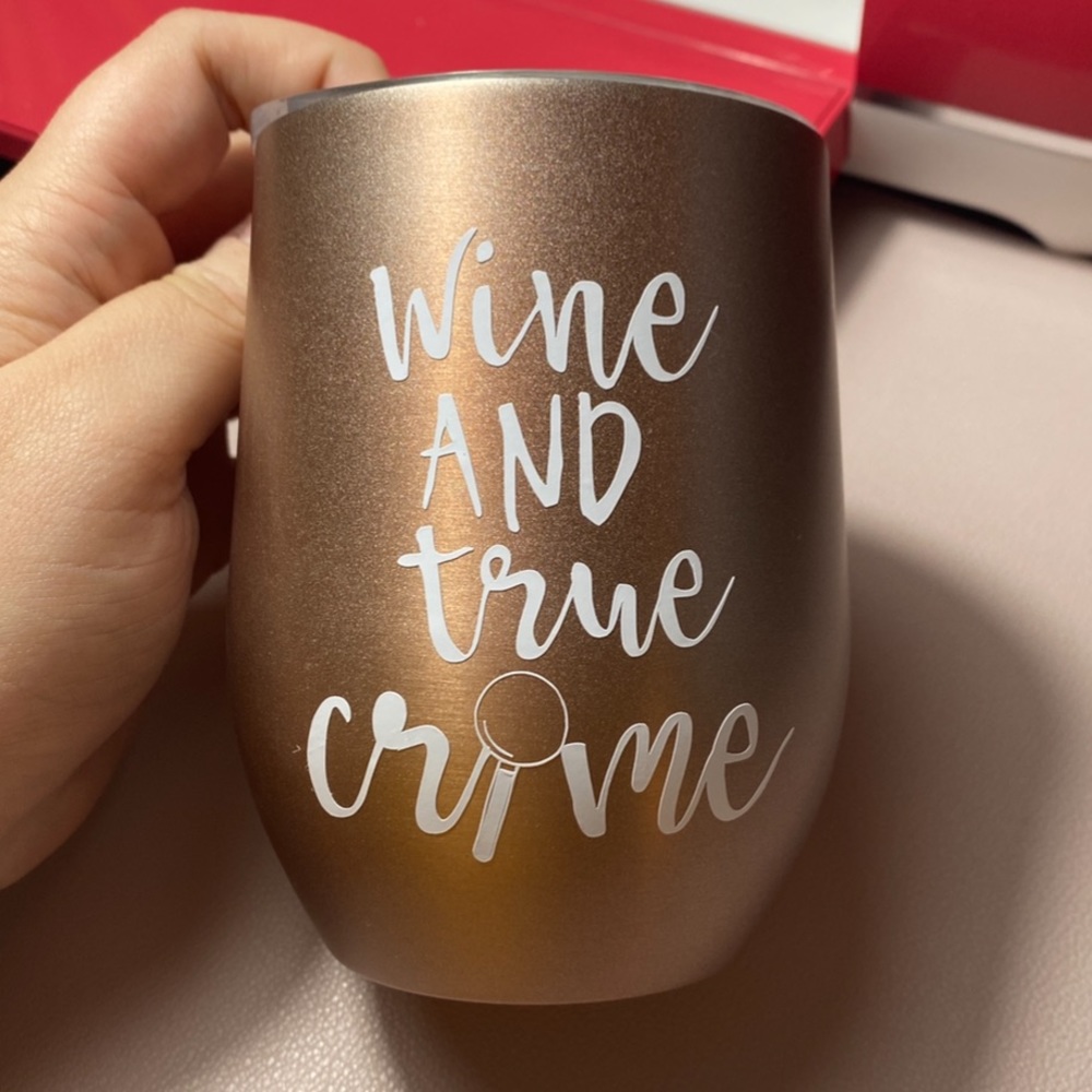 Wine & True Crime wine tumbler